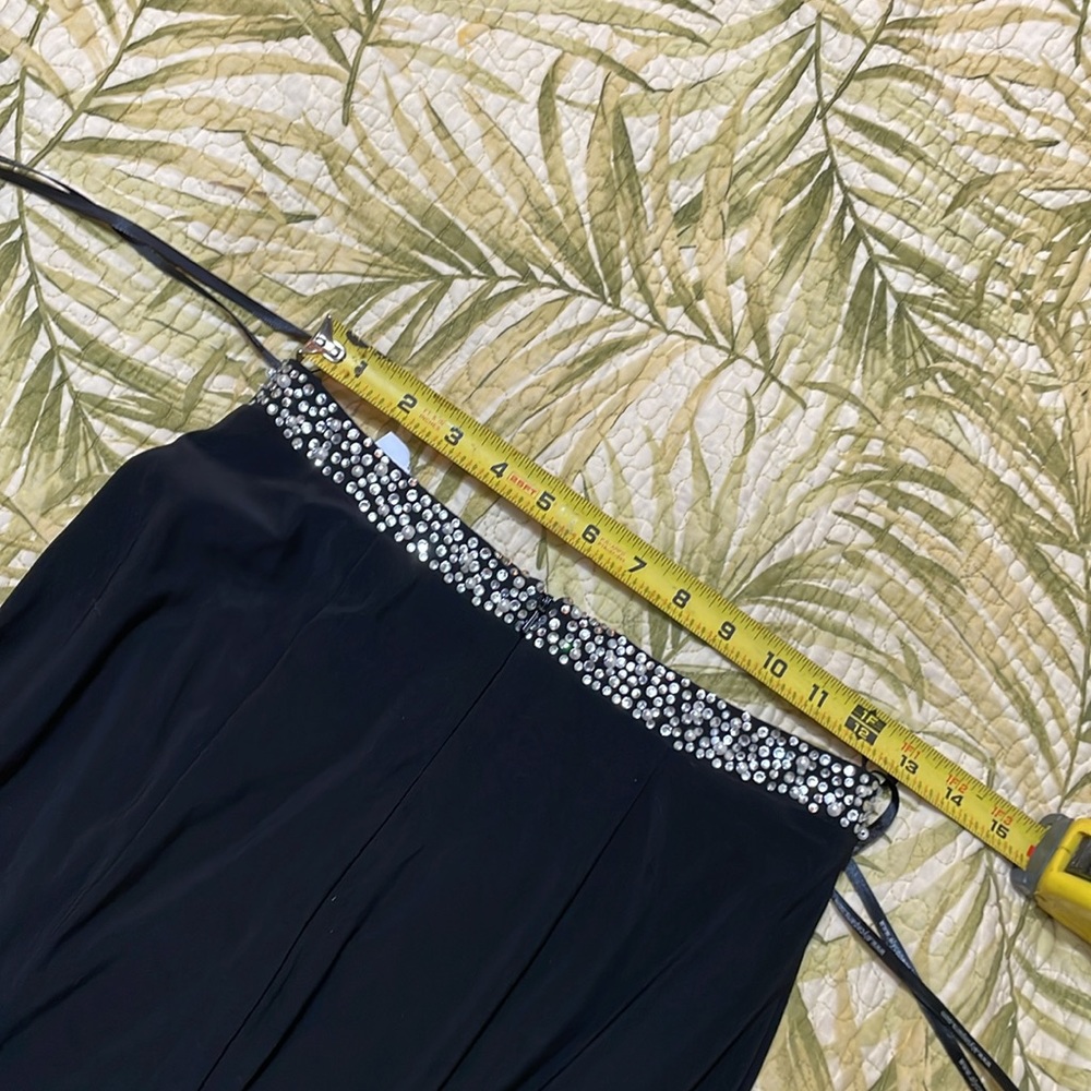 Alyce Paris, jeweled waistband trumpet, maxi skirt - Picture 5 of 6